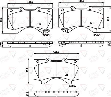 Comline ADB31661 - Kit pastiglie freno, Freno a disco autozon.pro