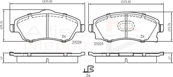 Comline ADB31112 - Kit pastiglie freno, Freno a disco autozon.pro