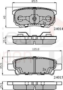 Comline ADB31290 - Kit pastiglie freno, Freno a disco autozon.pro