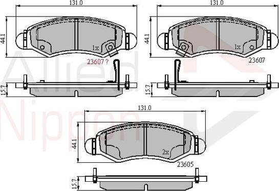 Comline ADB31297 - Kit pastiglie freno, Freno a disco autozon.pro