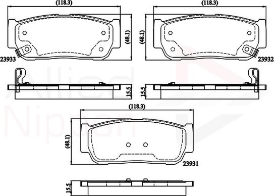 Comline ADB31218 - Kit pastiglie freno, Freno a disco autozon.pro