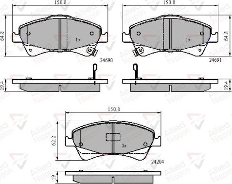 Comline ADB31799 - Kit pastiglie freno, Freno a disco autozon.pro