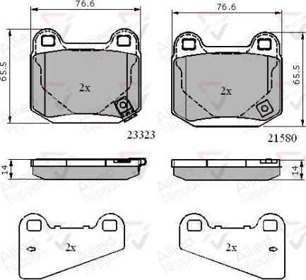 Comline ADB31755 - Kit pastiglie freno, Freno a disco autozon.pro