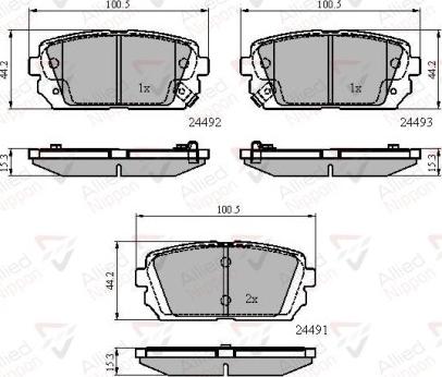 Comline ADB31757 - Kit pastiglie freno, Freno a disco autozon.pro