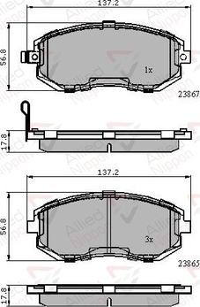 Comline ADB31760 - Kit pastiglie freno, Freno a disco autozon.pro