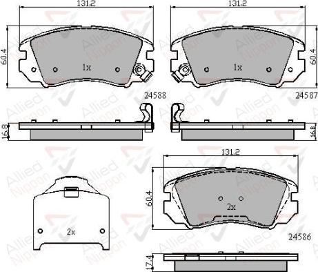 Comline ADB31776 - Kit pastiglie freno, Freno a disco autozon.pro