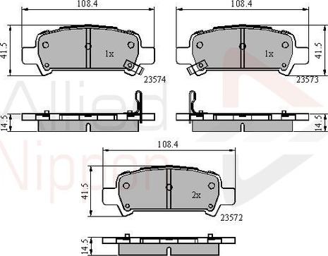 Comline ADB3882 - Kit pastiglie freno, Freno a disco autozon.pro