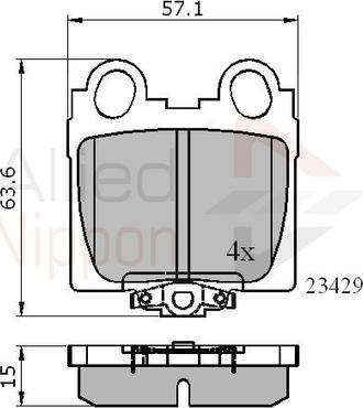 Comline ADB3836 - Kit pastiglie freno, Freno a disco autozon.pro