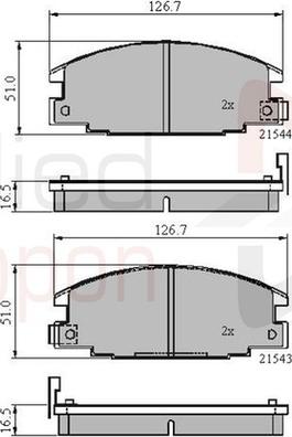 Comline ADB3322 - Kit pastiglie freno, Freno a disco autozon.pro