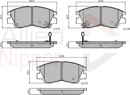 Comline ADB3295 - Kit pastiglie freno, Freno a disco autozon.pro