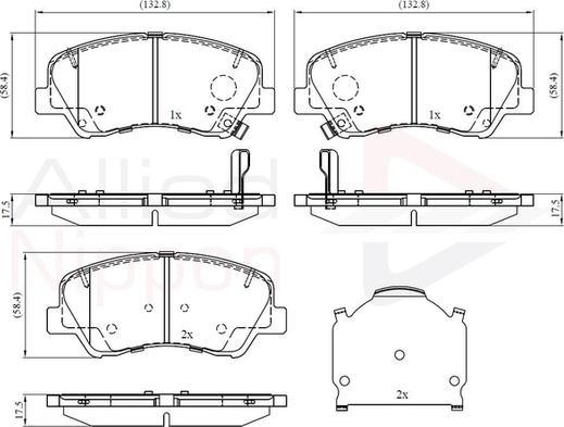 Comline ADB32493 - Kit pastiglie freno, Freno a disco autozon.pro