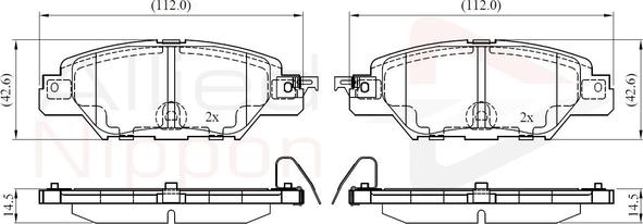 Comline ADB32416 - Kit pastiglie freno, Freno a disco autozon.pro