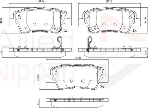 Comline ADB32694 - Kit pastiglie freno, Freno a disco autozon.pro