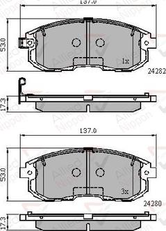 Comline ADB32025 - Kit pastiglie freno, Freno a disco autozon.pro