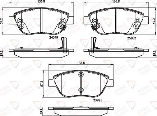 Comline ADB32141 - Kit pastiglie freno, Freno a disco autozon.pro