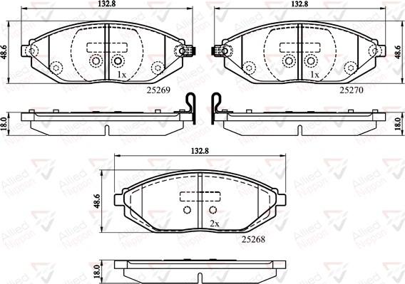 Comline ADB32150 - Kit pastiglie freno, Freno a disco autozon.pro