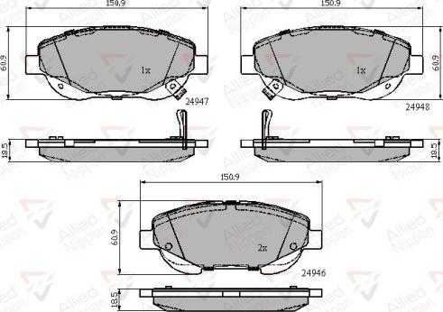 Comline ADB32119 - Kit pastiglie freno, Freno a disco autozon.pro