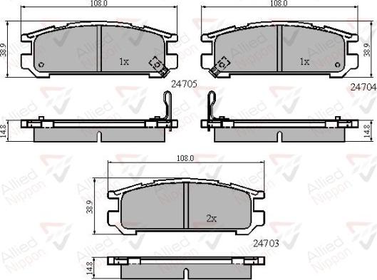 Comline ADB3218 - Kit pastiglie freno, Freno a disco autozon.pro