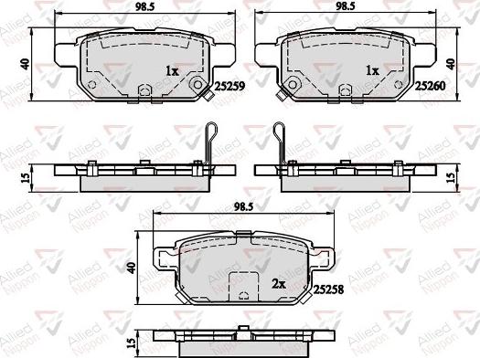 Comline ADB32128 - Kit pastiglie freno, Freno a disco autozon.pro