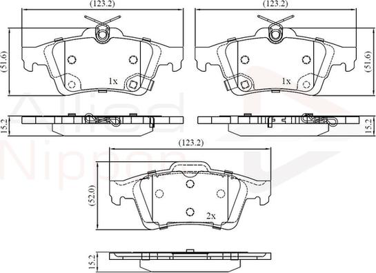 Comline ADB32397 - Kit pastiglie freno, Freno a disco autozon.pro