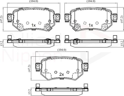 Comline ADB32386 - Kit pastiglie freno, Freno a disco autozon.pro