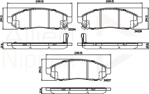 Comline ADB32336 - Kit pastiglie freno, Freno a disco autozon.pro