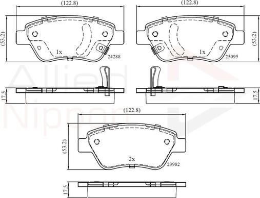 Comline ADB32376 - Kit pastiglie freno, Freno a disco autozon.pro