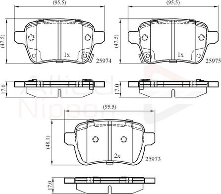 Comline ADB32299 - Kit pastiglie freno, Freno a disco autozon.pro