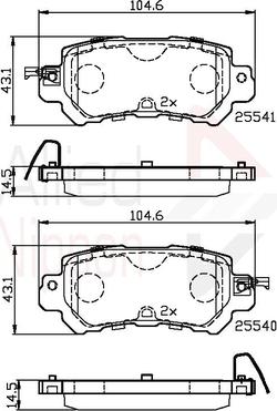 Comline ADB32241 - Kit pastiglie freno, Freno a disco autozon.pro