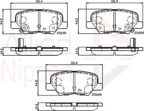 Comline ADB32238 - Kit pastiglie freno, Freno a disco autozon.pro