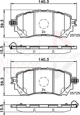 Comline ADB32237 - Kit pastiglie freno, Freno a disco autozon.pro