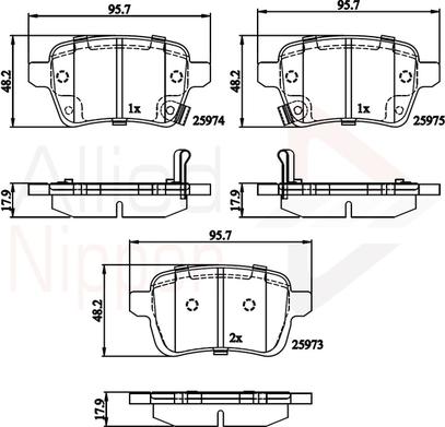 Comline ADB32279 - Kit pastiglie freno, Freno a disco autozon.pro