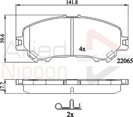 Comline ADB32278 - Kit pastiglie freno, Freno a disco autozon.pro