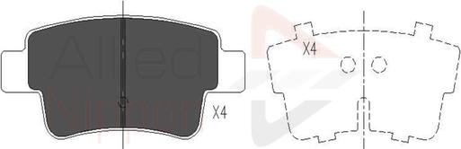 Comline ADB26012 - Kit pastiglie freno, Freno a disco autozon.pro