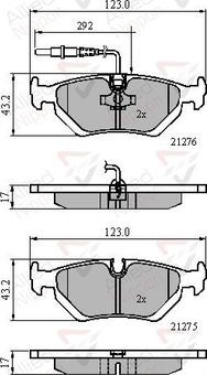 Comline ADB21002 - Kit pastiglie freno, Freno a disco autozon.pro