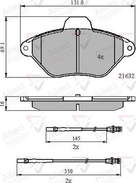 Comline ADB21079 - Kit pastiglie freno, Freno a disco autozon.pro