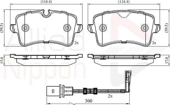 Comline ADB22391 - Kit pastiglie freno, Freno a disco autozon.pro