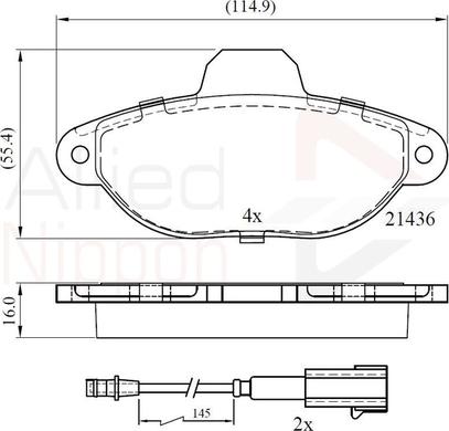 Comline ADB22383 - Kit pastiglie freno, Freno a disco autozon.pro