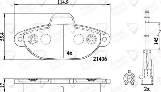 Comline ADB22200 - Kit pastiglie freno, Freno a disco autozon.pro