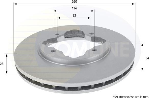 Comline ADC0515V - Discofreno autozon.pro