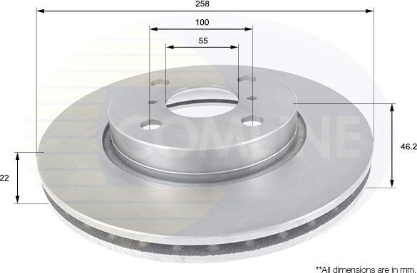 Comline ADC01133V - Discofreno autozon.pro