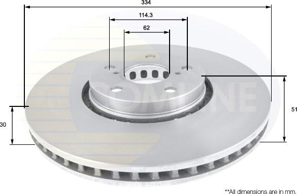 Comline ADC01125V - Discofreno autozon.pro