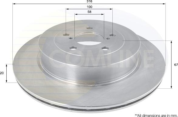 Comline ADC0816V - Discofreno autozon.pro