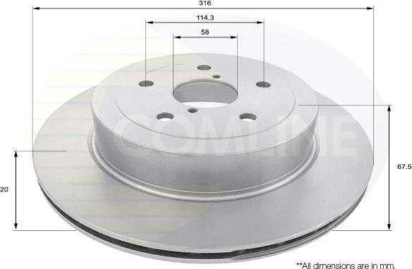 Comline ADC0825V - Discofreno autozon.pro