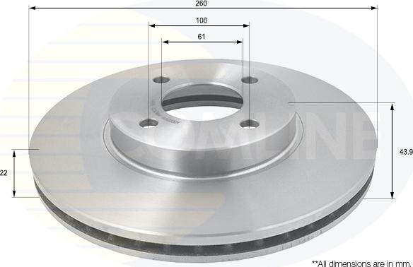 Comline ADC0281V - Discofreno autozon.pro