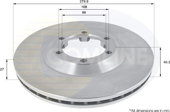 Comline ADC0709V - Discofreno autozon.pro