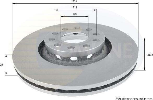 Comline ADC1431V - Discofreno autozon.pro