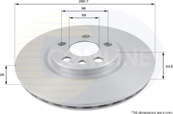 Comline ADC1522V - Discofreno autozon.pro