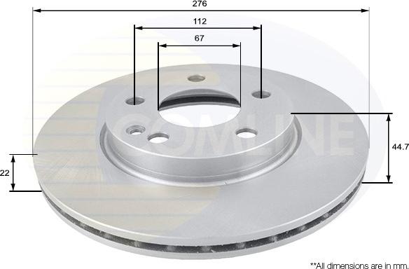 Comline ADC1642V - Discofreno autozon.pro