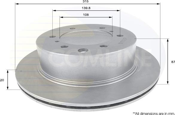 Comline ADC1045V - Discofreno autozon.pro